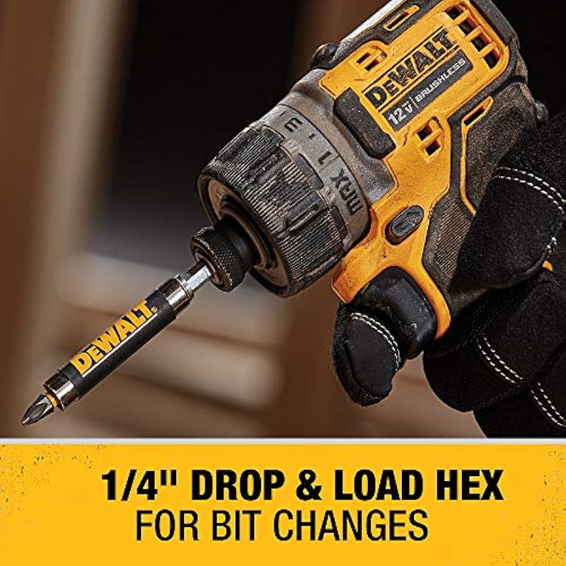 DEWALT 12V MAX XTREME Compact Brushless Screwdriver kit 1/4 in. 15 clutch settings (DCF601F2)