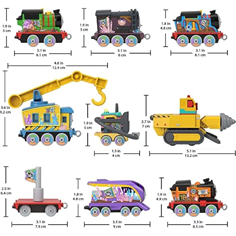 Thomas & Friends Diecast Toy Train Set Mystery of Lookout Mountain Track Playset with 7 Push-Along Engines for Kids Ages 3+ Years