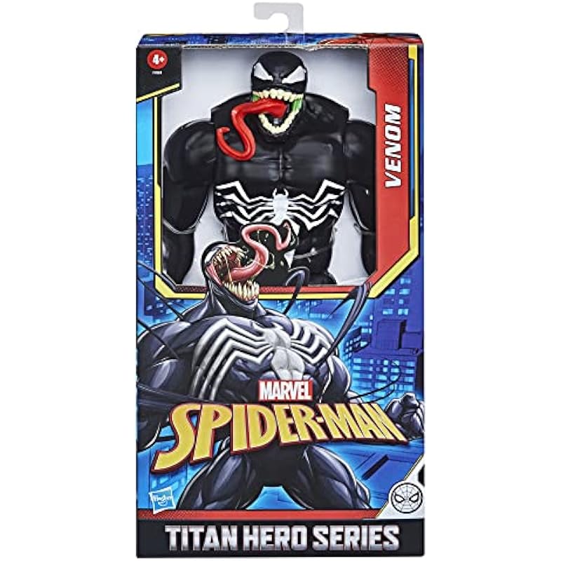 Hasbro Marvel Spider-Man Titan Hero Series Deluxe Venom Toy 12-Inch-Scale Collectible Action Figure, Toys for Kids Ages 4 and Up (F4984)