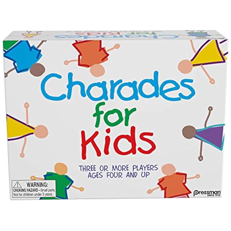 Pressman Charades for Kids — The ‘No Reading Required’ Family Game, 5″