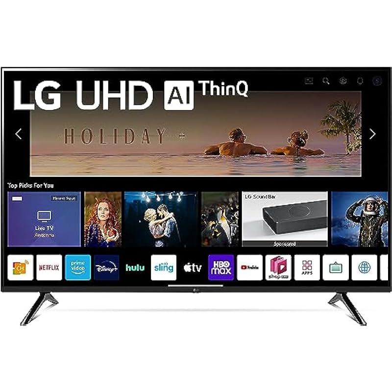 LG 50-Inch Class UQ7570 Series 4K UHD HDR LED webOS Smart TV, AI-Powered 4K, Cloud Gaming (50UQ7570PUJ)