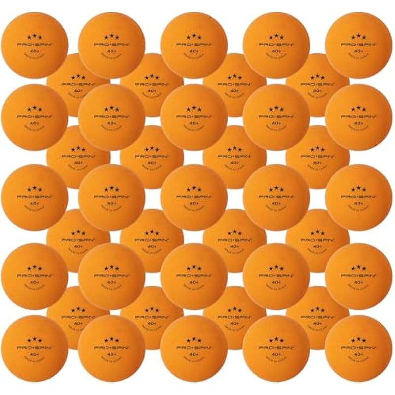 PRO-SPIN Ping Pong Balls – Orange 3-Star Table Tennis Balls | High-Performance 40+ ABS Training Balls | Ultimate Durability for Indoor/Outdoor Ping Pong Tables