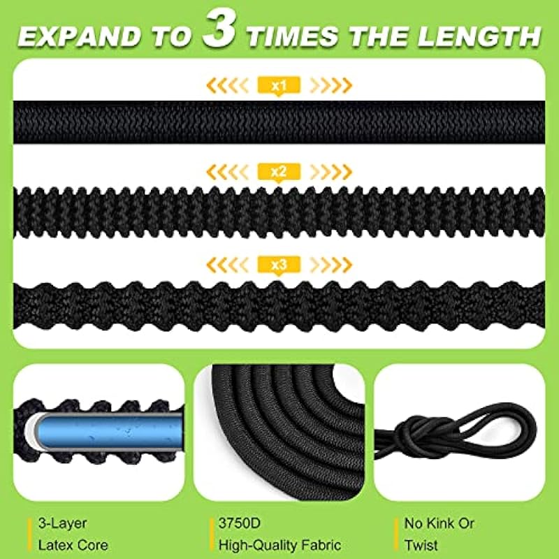 Garden Hose 100ft, Lightweight Kink Free Expandable Water Hose with 8 Function Spray Nozzle and Solid Brass Fittings, 3-Layer Latex Core Retractable Hose