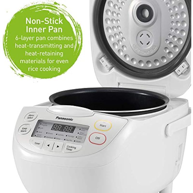 Panasonic SRCN188 10 Cup Multi-Function Rice Cooker/Warmer, White