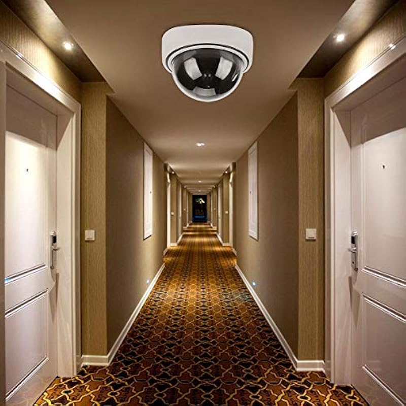 Outdoor Indoor Fake Camera, Wireless Home Security Dome Simulated Camera Video Dummy Surveillance Camera, for Homes & Business