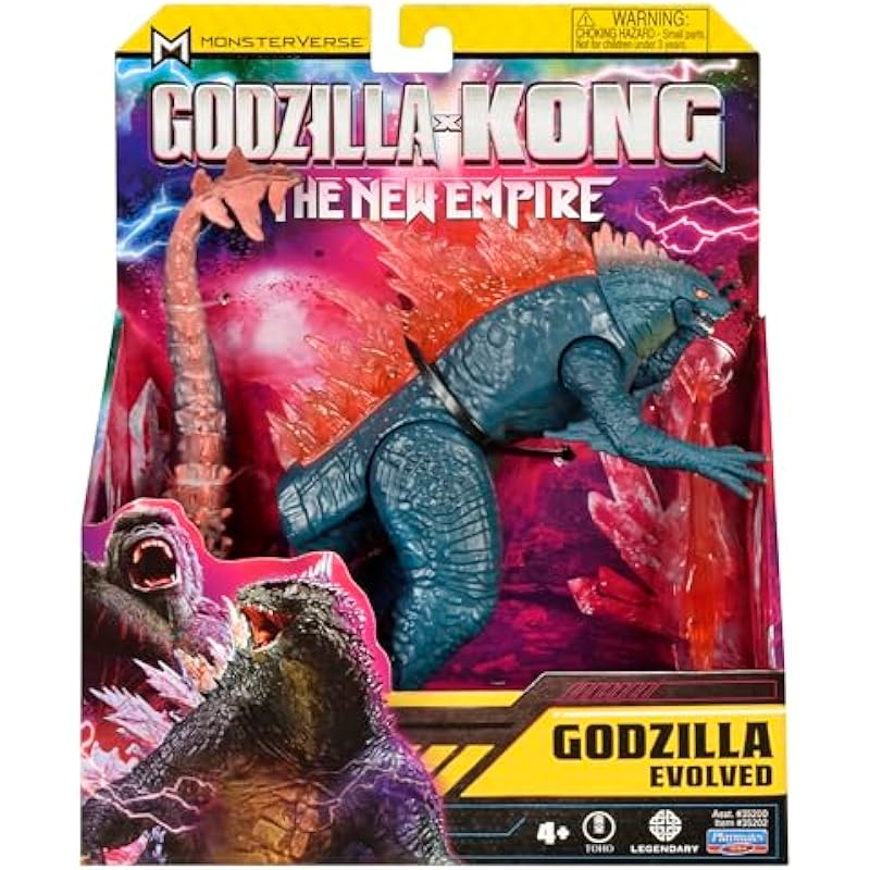 Godzilla x Kong : The New Empire : 6″ Godzilla Evolved (w/Heat Ray) by Playmates Toys