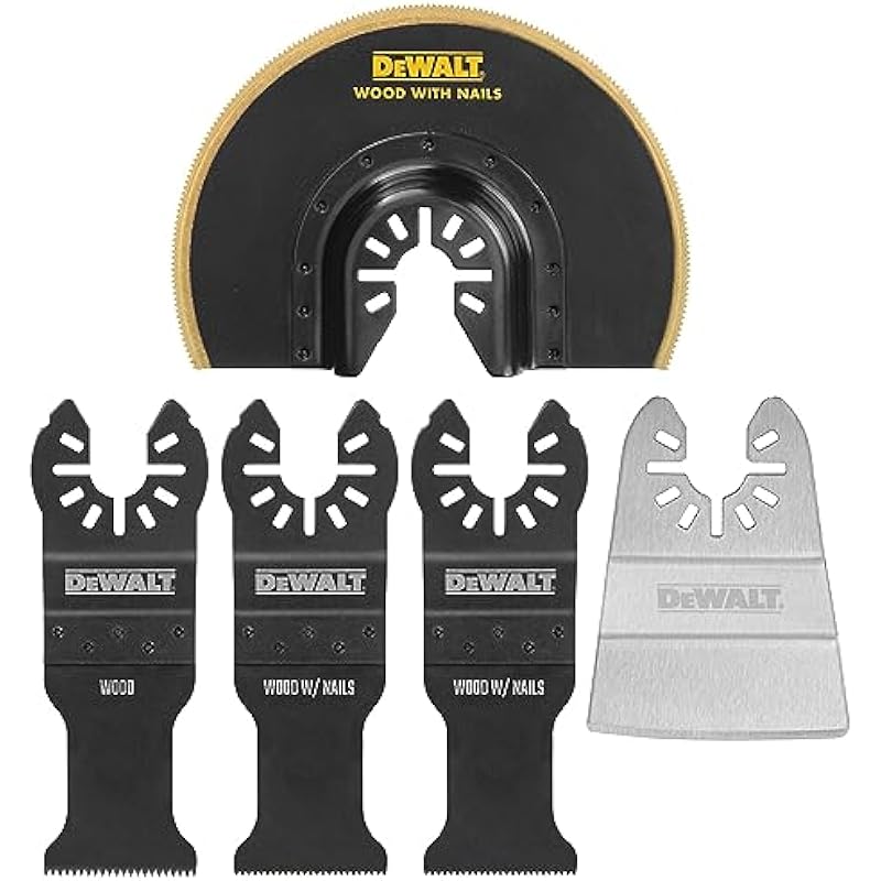 DEWALT Oscillating Tool Blades Kit, 5-Piece (DWA4216)