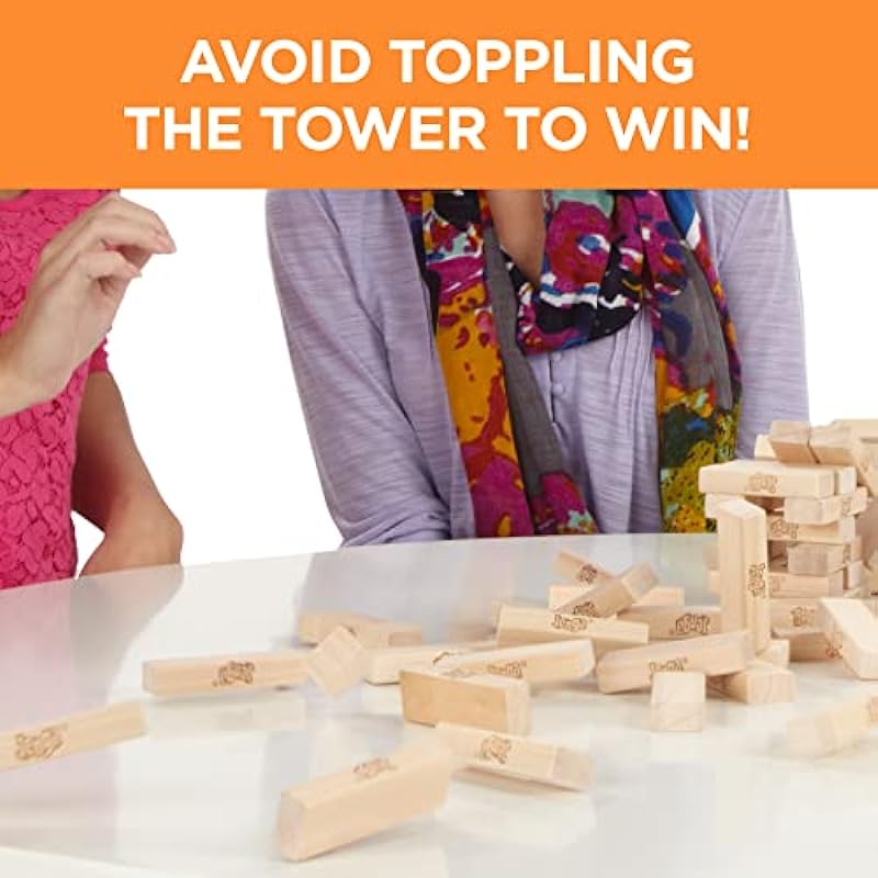 Jenga Game Wooden Blocks Stacking Tumbling Tower Kids Game Ages 6 and Up