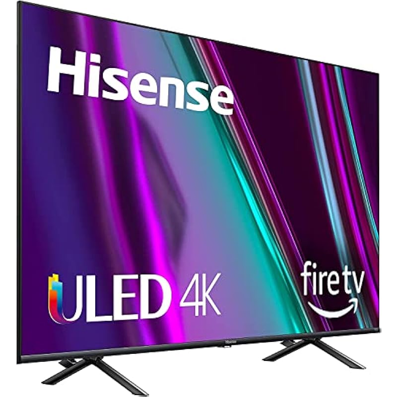 Hisense 58-inch ULED U6 Series Quantum Dot QLED 4K UHD Smart Fire TV (58U68HF, 2022 Model),Black