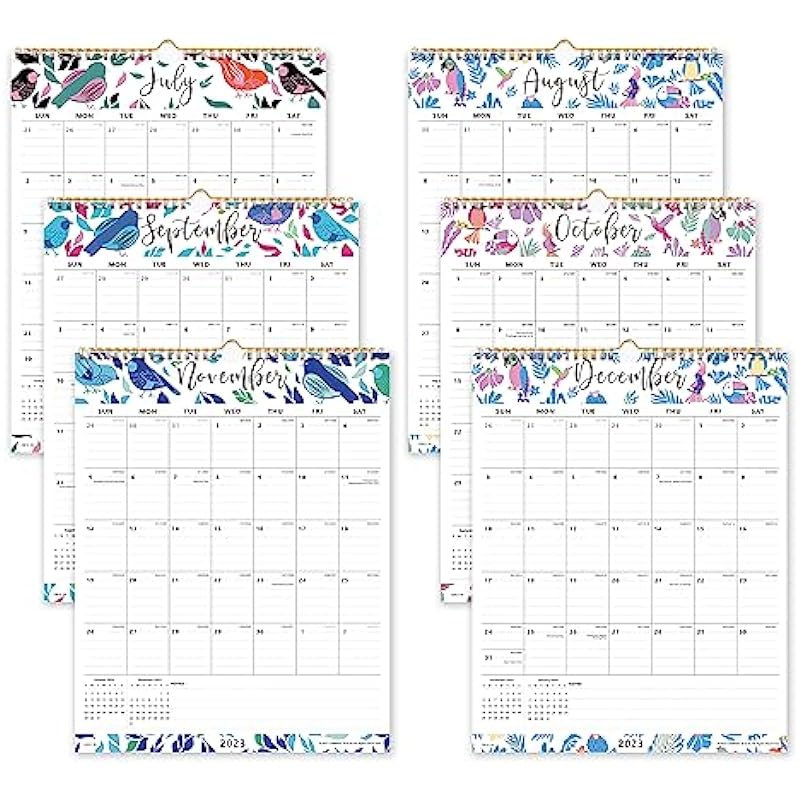 Cabbrix 2024 Year Monthly Wall Calendar, Runs from Now to December 2024, Wirebound, Vertical, 12 x 15 Inches, Thick Paper Perfect for Organizing Planning Study and Schedule in Home and School