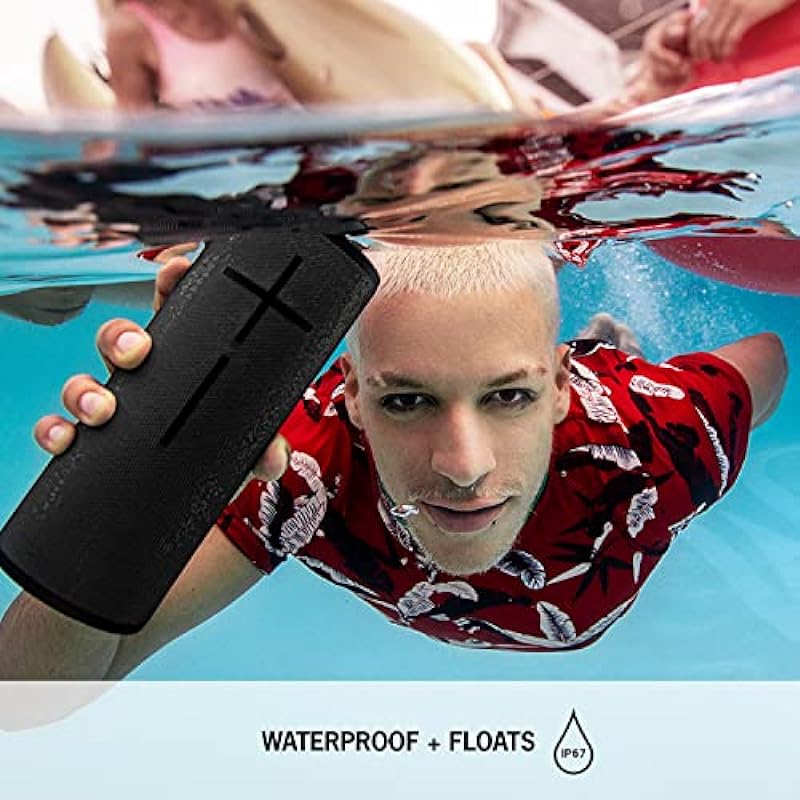 Ultimate Ears Megaboom 3 Portable Wireless Bluetooth Speaker (Powerful Sound + Thundering Bass, Bluetooth, Magic Button, Waterproof, Battery 20 Hours) – Sunset Red