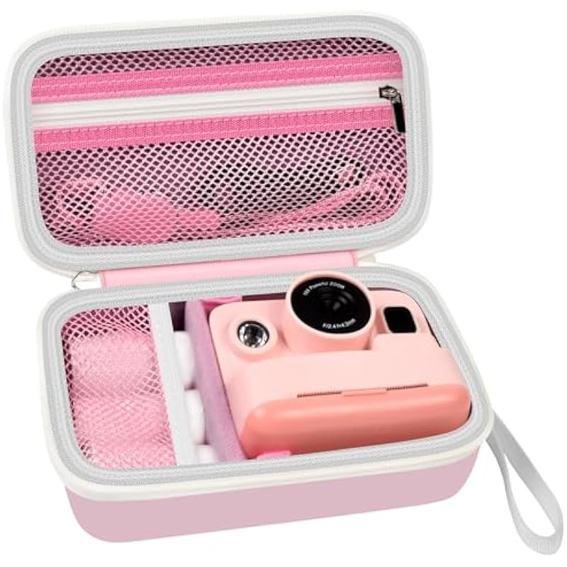 Grapsa Case Compatible with DYLANTO for Anchioo for ESOXOFFORE for YTETCN for WEEFUN for GKTZ for Amzelas Instant Print Camera, Kids Camera Storage Holder Organizer for Accessories (Box Only) – Pink