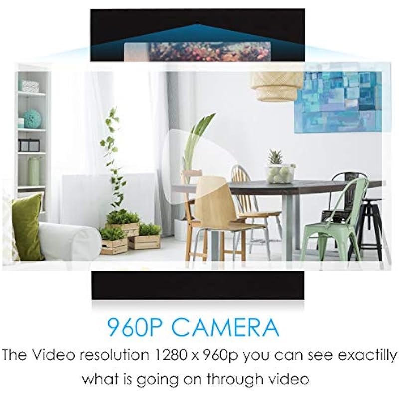 Spy Camera Photo Frame Hidden Camera 1080P Video Recorder for Home Security Nanny Camera with Motion Detection Wireless Surveillance Camera, No WiFi Function