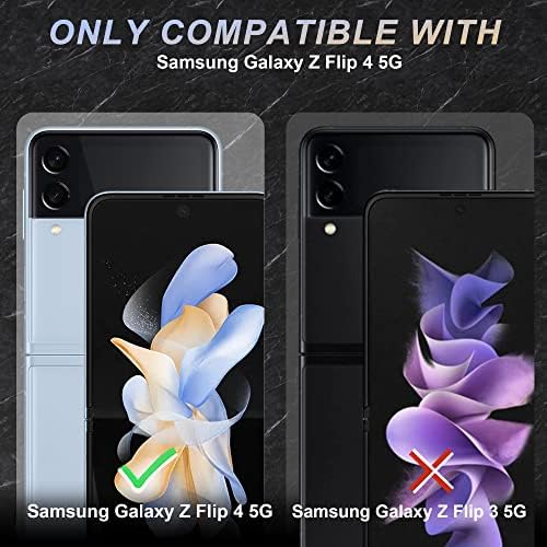 (3 Sets 12 Packs) Orzero Screen Protector Compatible for Samsung Galaxy Z Flip 4 5G, Soft TPU (Not Glass) Premium Quality High Definition Bubble-Free Anti-Scratch (Lifetime Replacement)