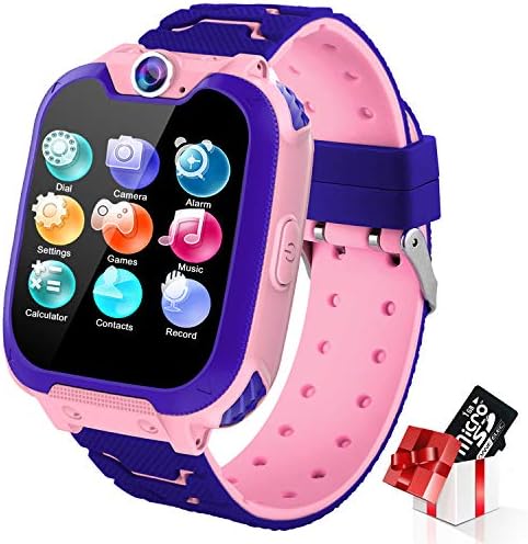 Kids Smart Watch for Boys Girls – Touch Screen Smartwatches with Phone Call SOS Music Player Alarm Clock Camera Games Calculator for Teen Students