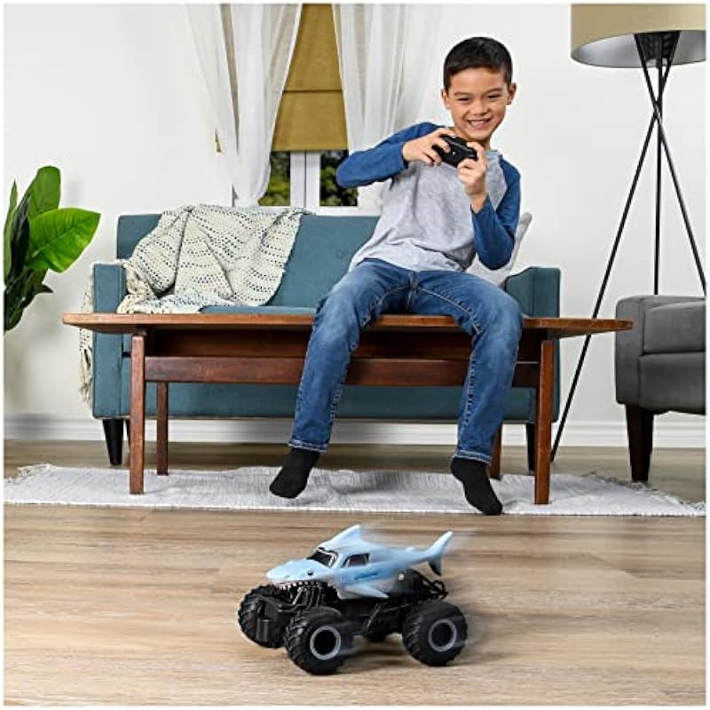 Monster Jam, Official Megalodon Remote Control Monster Truck for Boys and Girls, 1:24 Scale, 2.4 GHz, Kids Toys for Ages 4-6+