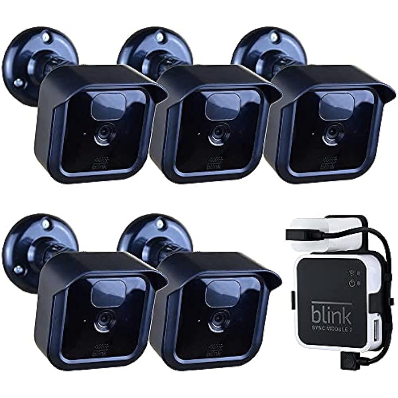 Blink Outdoor Camera Mount Bracket,5 Pack Full Weather Proof Housing/Mount with Blink Sync Module Outlet Mount for Blink Outdoor Cameras Security System (5 Pack)