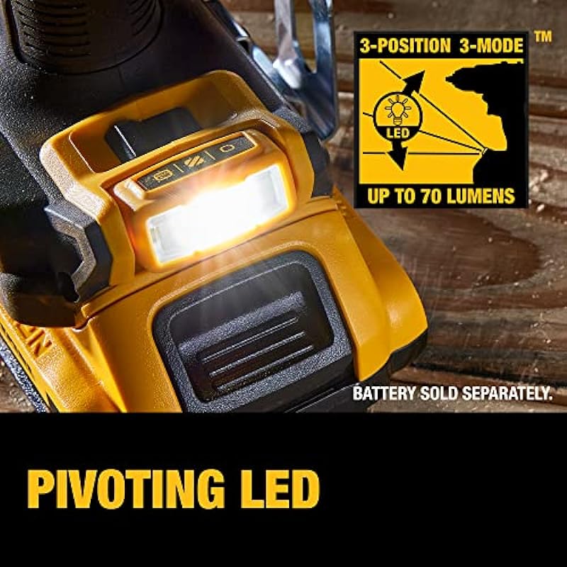 DEWALT 20V MAX* Brushless Compact 1/2in Drill/Driver with Metal Chuck and 3 mode LED (Tool Only) (DCD800B)