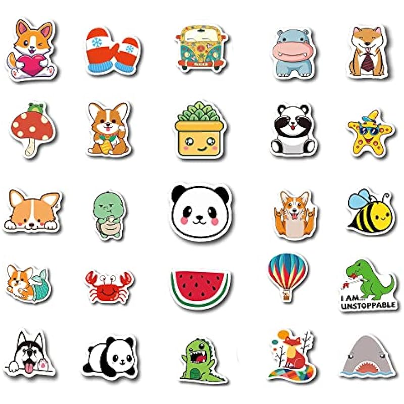 Stickers for Water Bottles, 200PCS Water Bottle Stickers for Kids, Waterproof Stickers Vinyl Stickers, Cute Stickers Pack