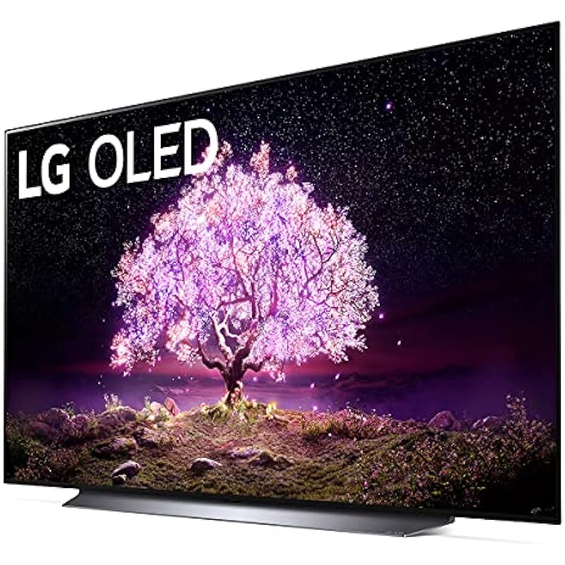 LG OLED C1 Series 83” Alexa Built-in 4k Smart TV (3840 x 2160), 120Hz Refresh Rate, AI-Powered 4K, Dolby Cinema, WiSA Ready, Gaming Mode (OLED83C1PUB, 2021)