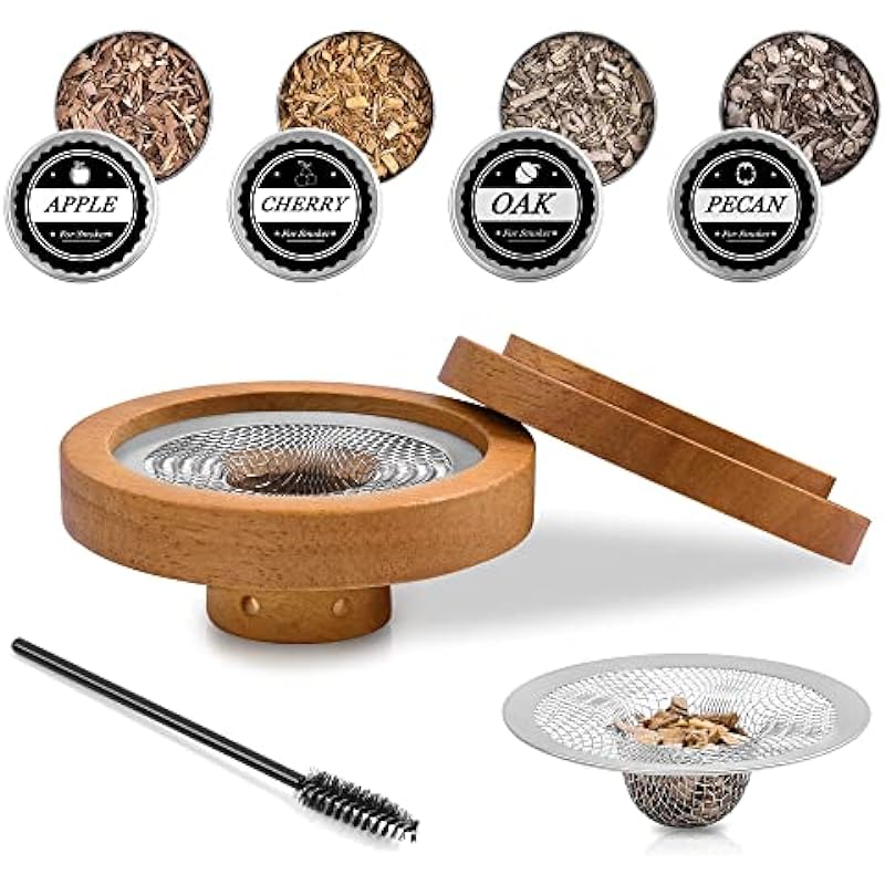 Cocktail Smoker – Old Fashioned Smoker Kit Drink Smoker Infuser Kit for Cocktails, Whiskey, Bourbon & Cheese, Bourbon Gifts for Men,Your Loved Dad, Husband