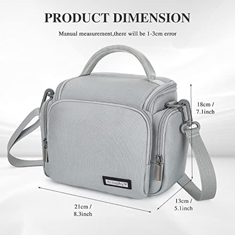 G-raphy Camera Case Bag DSLR SLR Camera Bag for Canon, Nikon, Sony,Panasonic, Olympus and etc