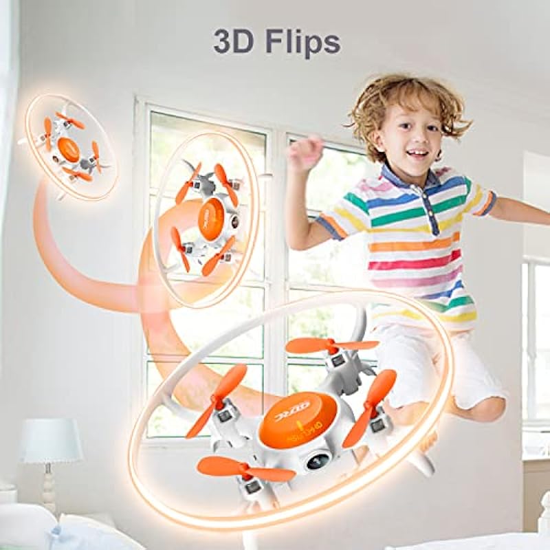 4DRC V5 Mini Drone with 720P Camera for Kids,RC Helicopter with Altitude Hold and Headless Mode,Quadcopter with Neno Lights,Propeller Full Protect and 3 Batteries, Gift for Boys Girls