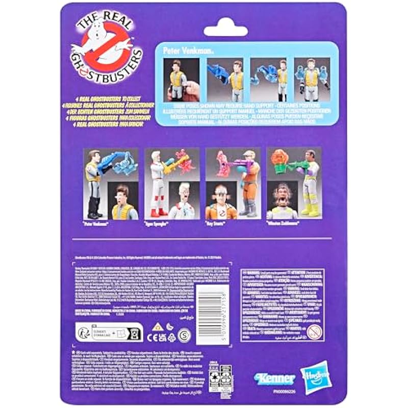 Ghostbusters Kenner Classics The Real Ghostbusters Peter Venkman & Gruesome Twosome Ghost Toys, Retro Action Figure, Ghostbusters Toys for Kids 4+