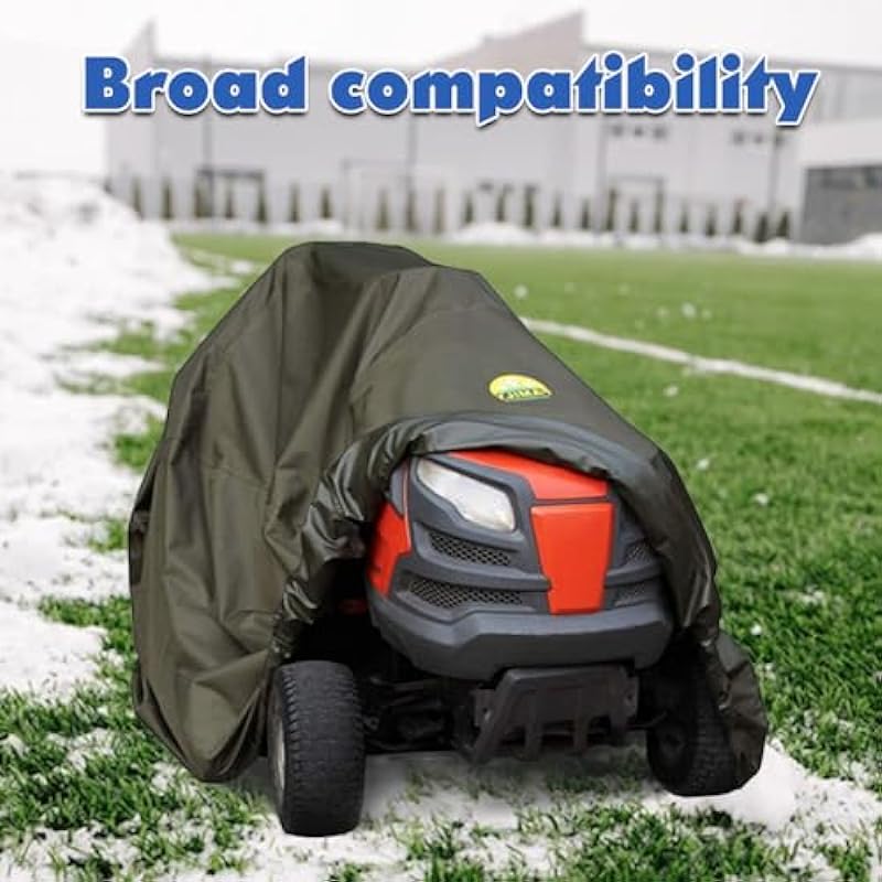 Snow Blower Premium Cover, Snow Thrower Cover Heavy Duty 210D Marine Grade Fabric, Universal Fit Snow Blower Cover, Outdoor Waterproof, UV, Wind, Outdoor Protection (Black)