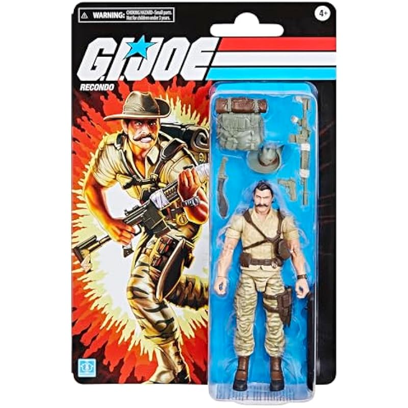 G.I. Joe Classified Series Retro Cardback Recondo, Collectible 6-Inch Action Figure with 7 Accessories