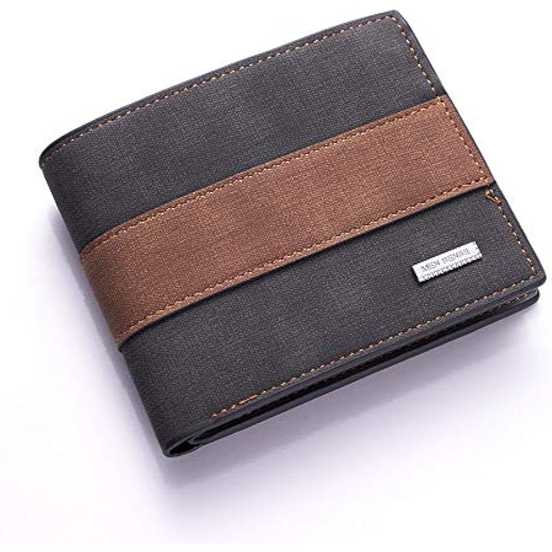 Mochiizoo Leather Wallet for Men,Slim Bifold Vintage Men’s Leather Front Pocket Wallet with RFID Blocking