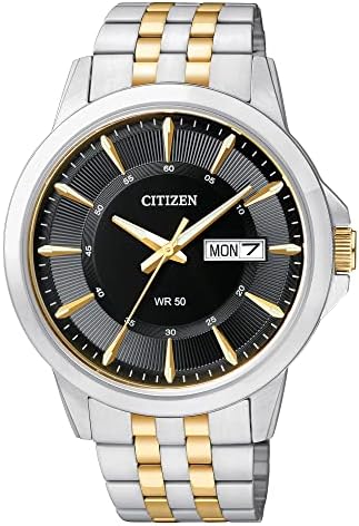 Citizen Quartz Men’s Watch, Stainless Steel, Classic, Two-Tone (Model: BF2018-52E)