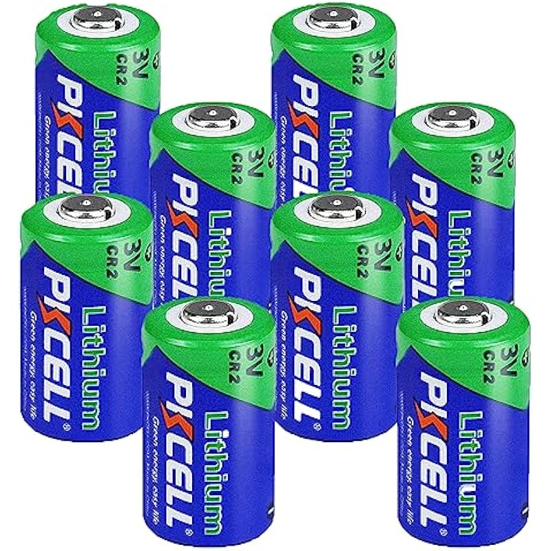 CR2 Battery,8 Pack 3V Lithium Battery for Golf Range Finder Digital Cameras