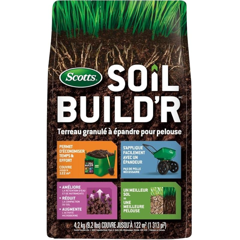 Scotts Soil Build’R Spreadable Top Dress for Lawns 4.2kg (122m² Coverage)