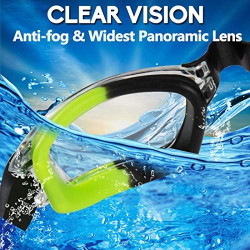 Kids Swim Goggles 2 Pack Swimming Goggles Anti Fog Anti-UV for Child Teens Youth