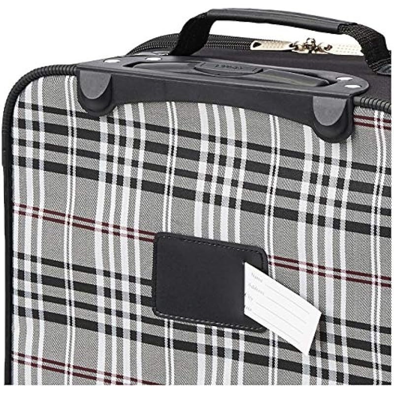 Rockland F102 Luggage Printed Set, Blackcross, Medium, 2-Piece