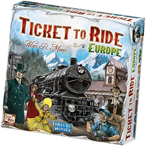 Ticket to Ride : Europe – A Board Game by Days of Wonder 2-5 Players – Board Games for Family 30-60 Minutes of Gameplay Games for Family Game Night For Kids and Adults Ages 8 plus English Version