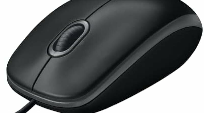 Logitech M100 Wired USB Mouse, 3-Buttons,1000 DPI Optical Tracking, Ambidextrous, Compatible with PC, Mac, Laptop