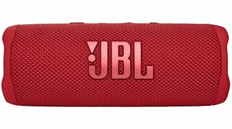 JBL Flip 6 - Portable Bluetooth Speaker with 12 Hours of Playtime, Powerful Sound, IP67 Waterproof and Dustproof, JBL PartyBoost for Multiple Speaker Pairing - Red