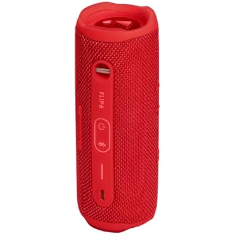 JBL Flip 6 – Portable Bluetooth Speaker with 12 Hours of Playtime, Powerful Sound, IP67 Waterproof and Dustproof, JBL PartyBoost for Multiple Speaker Pairing – Red