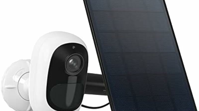 Reolink 3MP Solar Security Cameras Outdoor Wireless, Argus 2E+Solar Panel, 2.4 GHz Wifi, 2-Way Audio, Human/Vehicle Detection, Battery Operated Security Camera Works with Alexa/Google Assistant