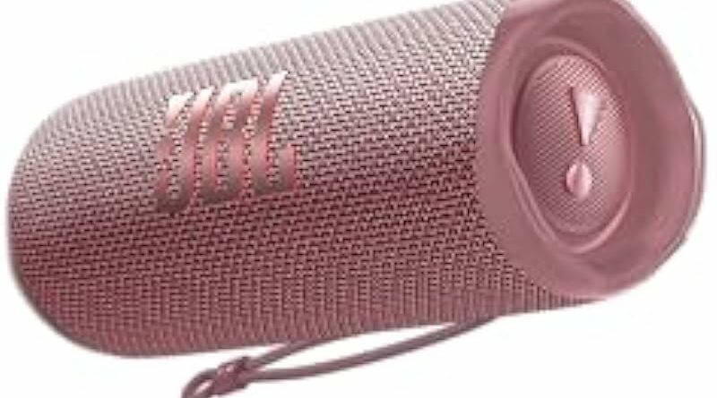 JBL Flip 6 - Portable Bluetooth Speaker with 12 Hours of Playtime, Powerful Sound, IP67 Waterproof and Dustproof, JBL PartyBoost for Multiple Speaker Pairing - Pink