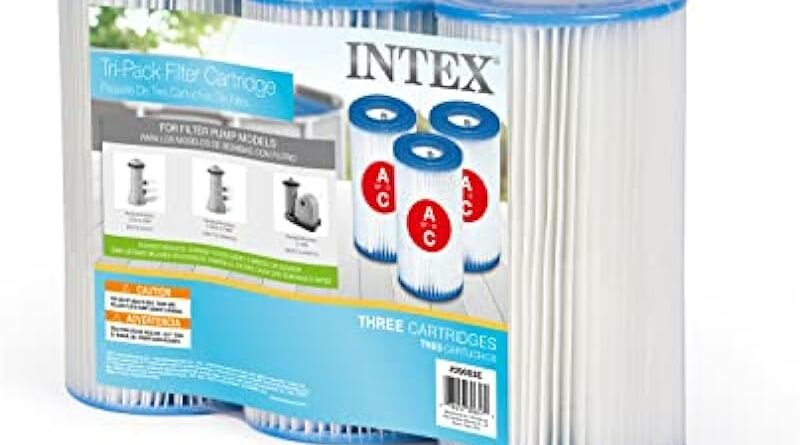 Intex Recreation 29003E 3-Pack Type-A Filter Cartridge for Pools