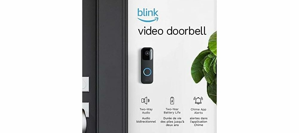 Blink Video Doorbell + 3 Outdoor 4 smart security cameras (4th Gen) with Sync Module 2 | Two-year battery life, motion detection, two-way audio, HD video, Works with Alexa