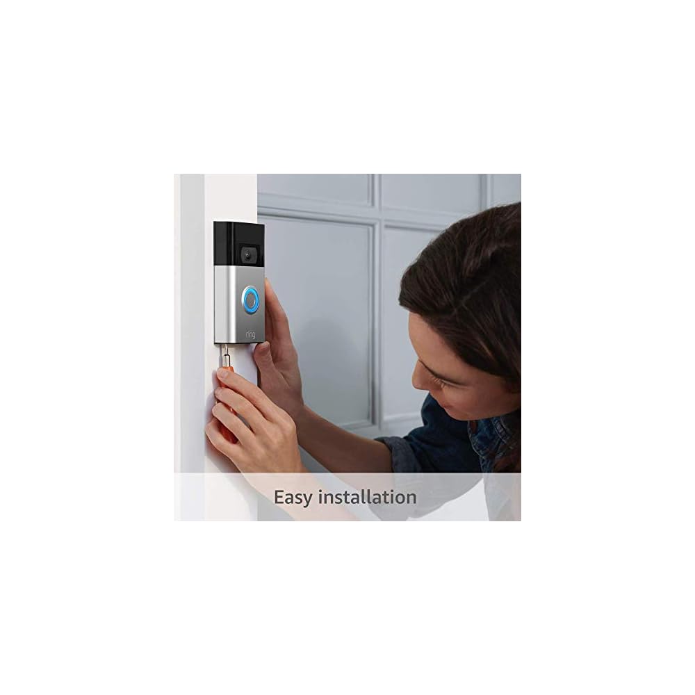 Ring Video Doorbell, Satin Nickel (2nd Gen, 2020 release) with Echo Show 5 (2nd Gen)