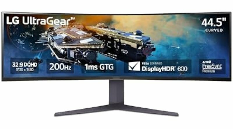 45” LG UltraGear™ DQHD Gaming Monitor/VESA DisplayHDR™600 / DCI-P3 95% (Typ.) / 200Hz / IPS 1ms (GtG) / AMD FreeSync™ Premium Pro