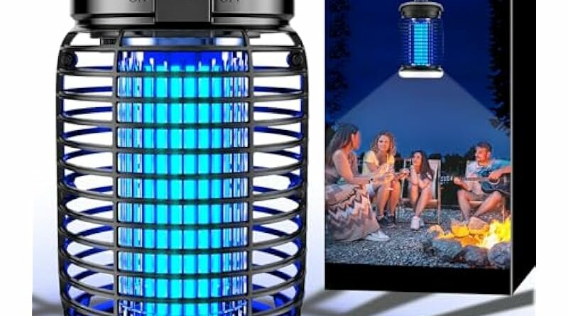 Endbug Bug Zapper Outdoor with LED Light, Mosquito Zapper Outdoor, 4200V Electric Bug Zapper, 5ft Power Cord, IPX6 Waterproof Fly Trap, 2-in-1 Fly Zapper Indoor for Patio Garden Backyard Home, Plug in