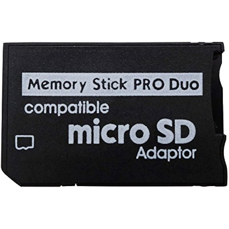 PSP Memory Stick Adapter, Funturbo Micro SD to Memory Stick PRO Duo MagicGate Card for Sony Playstation Portable, Camera, Handycam